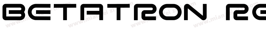 Betatron Regular字体转换